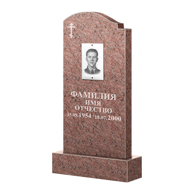 Гранитные памятники в&nbsp;Кинели | Памятник из гранита Розалия Pink ФГЦ-25