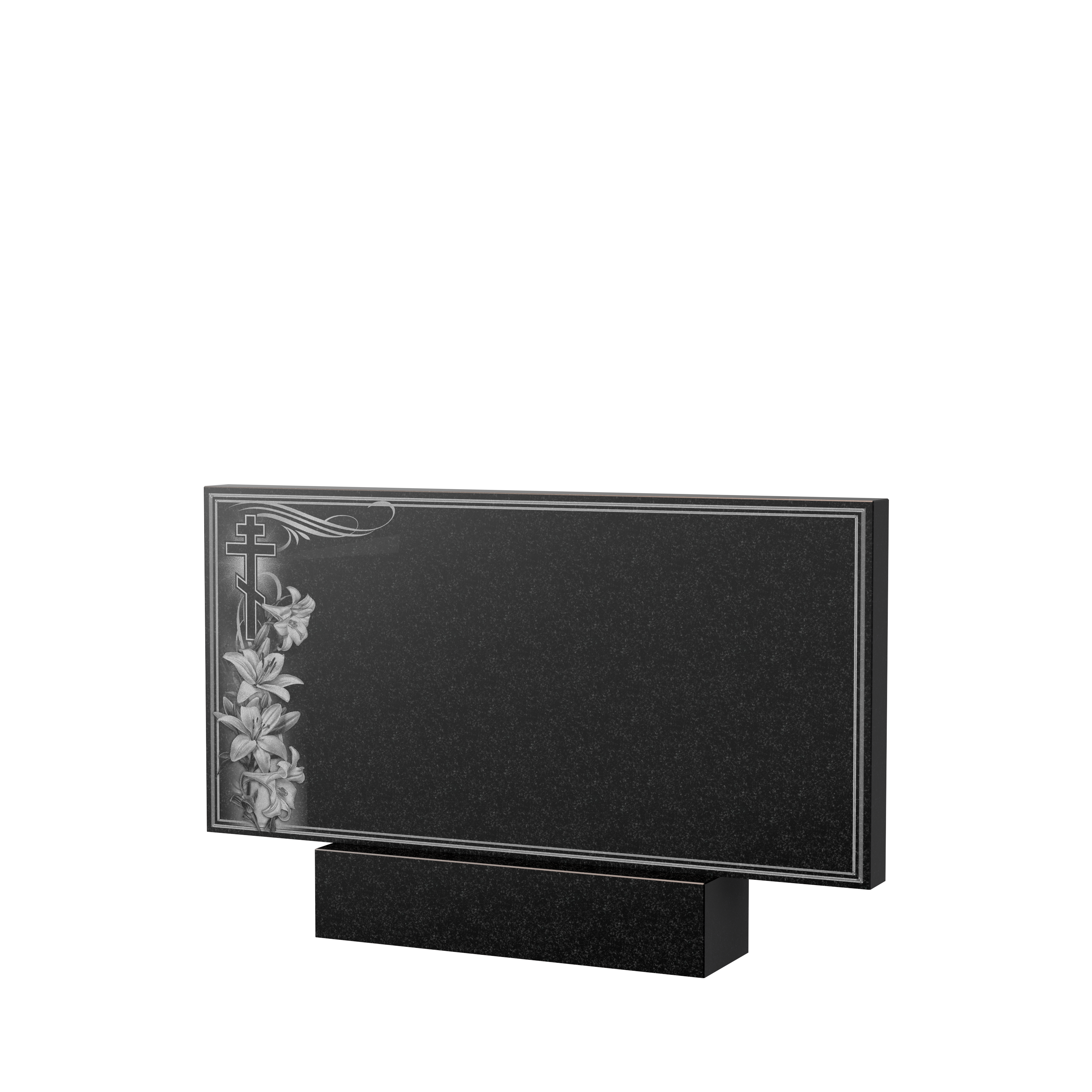 Художественное оформление памятника в&nbsp;Кинели | Художественное оформление на гранитную стелу, рисунок ГХО-003