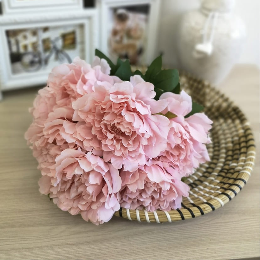 Искусственные цветы в Кинели | Цветы искусственные «Пионы», розовые, букет