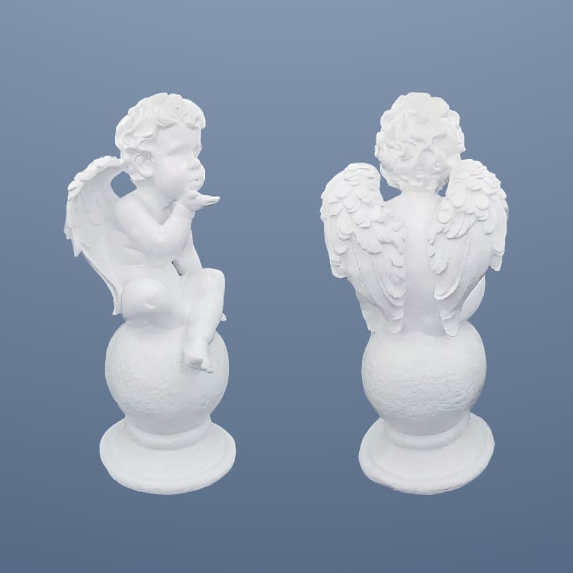 Скульптуры из искусственного мрамора в Кинели | Скульптура ангел на шаре №2