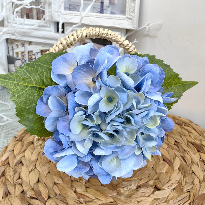 Искусственные цветы в Кинели | Цветок искусственный «Гортензия», голубая, одиночный