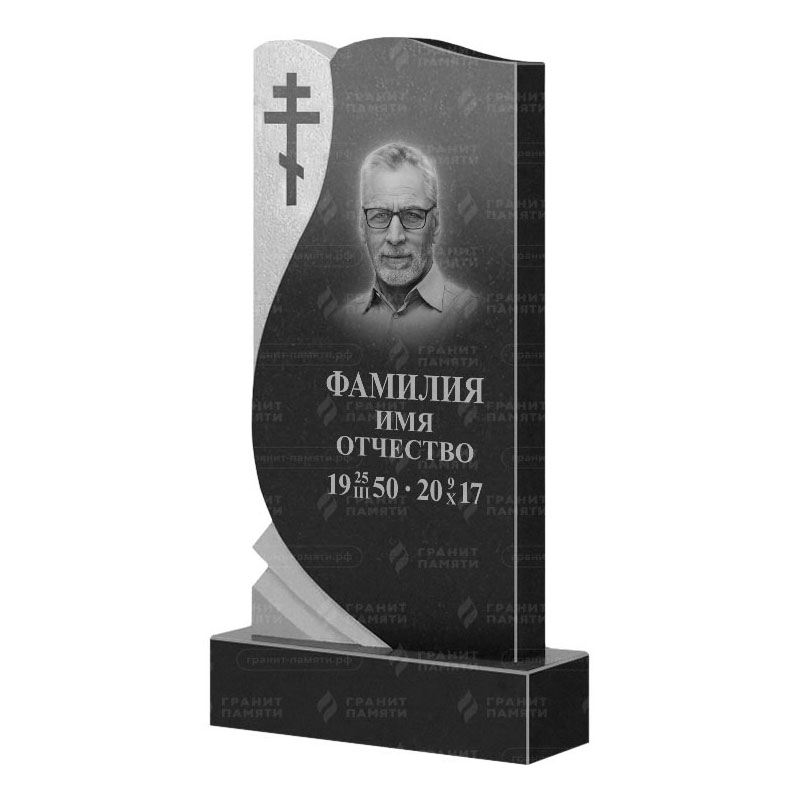 Памятники из гранита вертикальные в&nbsp;Кинели | Гранитный памятник ФГ-169