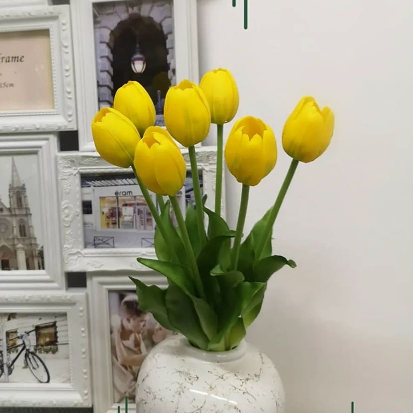 Искусственные цветы в Кинели | Цветы искусственные «Тюльпаны», желтые, букет