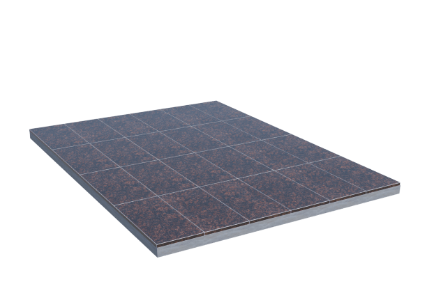 Площадки на могилу в&nbsp;Кинели | Площадка с облицовкой Дымовским гранитом