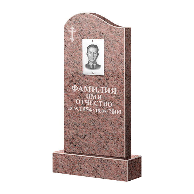Памятники из цветного гранита в&nbsp;Кинели | Памятник из гранита Розалия Pink ФГЦ-030