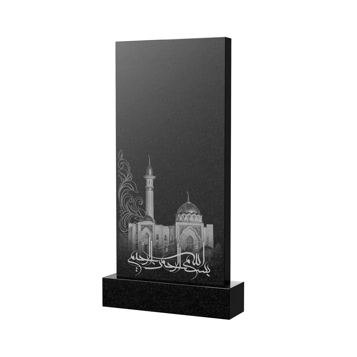 Художественное оформление памятника в&nbsp;Кинели | Художественное оформление на гранитную стелу, рисунок ВХО-046