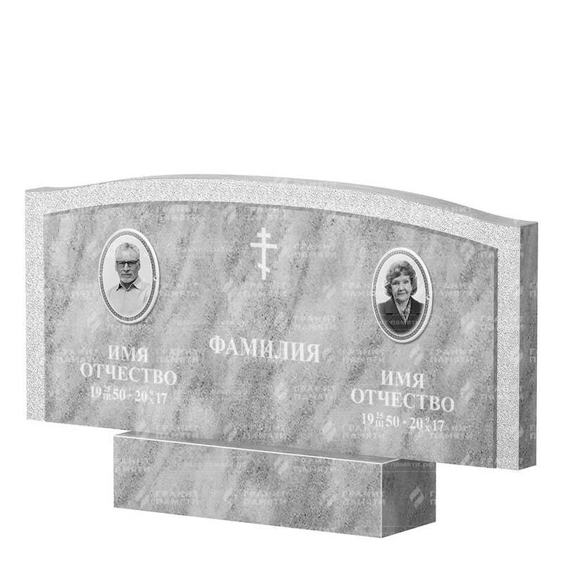 Памятники из мрамора в&nbsp;Кинели | Двойной мраморный памятник ФМ-131