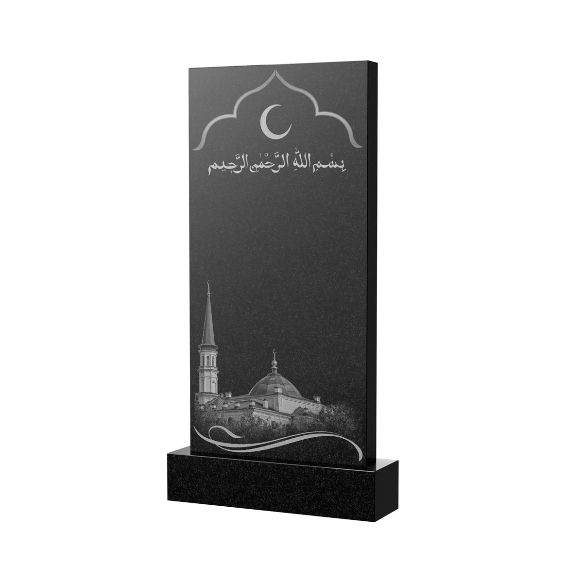 Художественное оформление памятника в&nbsp;Кинели | Художественное оформление на гранитную стелу, рисунок ВХО-037