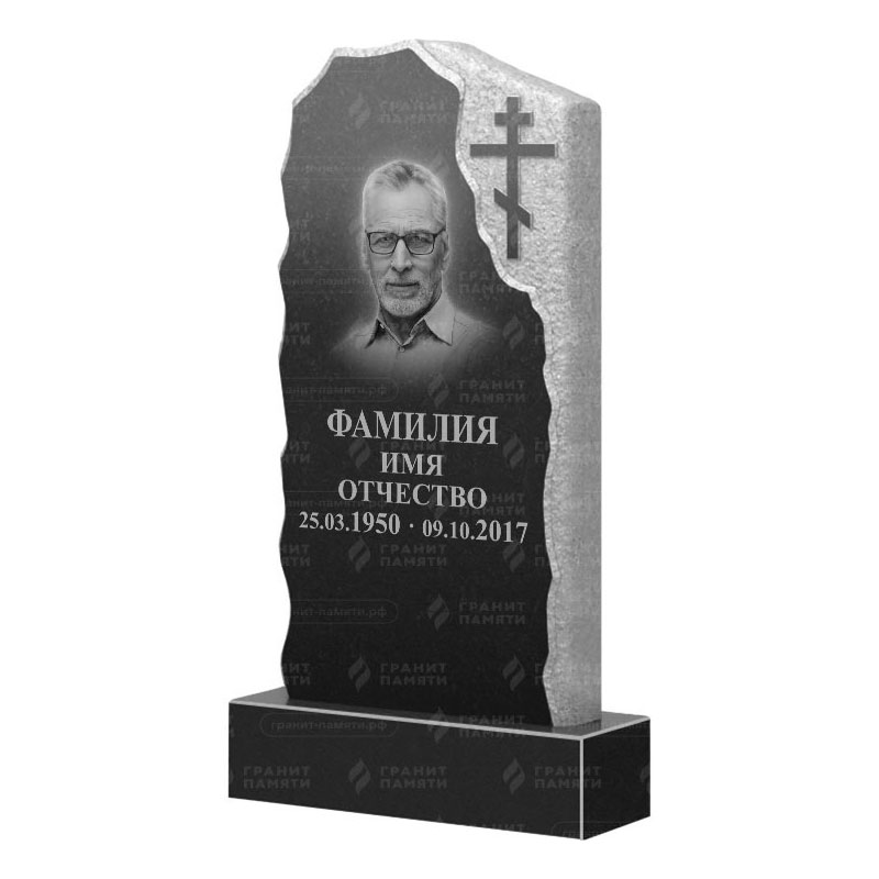 Памятники из гранита с обколом, скалы в&nbsp;Кинели | Гранитный памятник ФГ-231