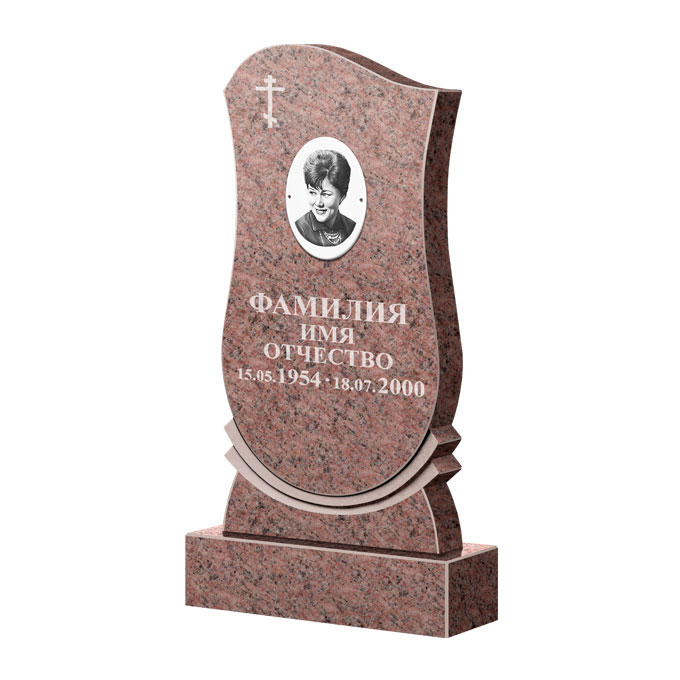 Гранитные памятники в&nbsp;Кинели | Памятник из гранита Розалия Pink ФГЦ-056