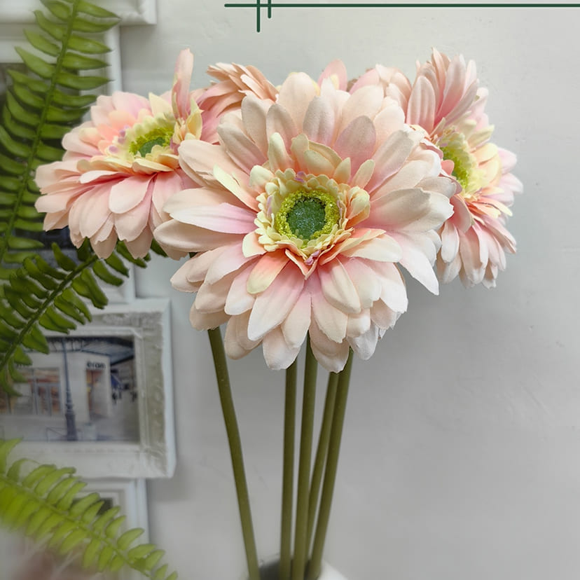 Искусственные цветы в Кинели | Цветок искусственный «Гербера», молочно-розовая, одиночный