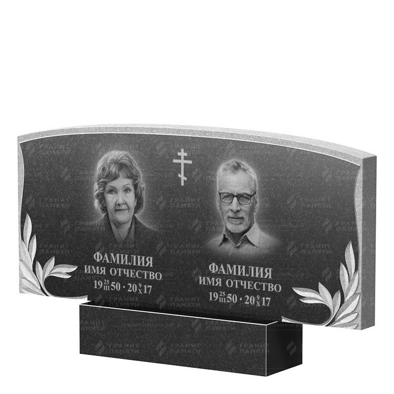 Памятники из гранита двойные в&nbsp;Кинели | Двойной гранитный памятник ФГ-135