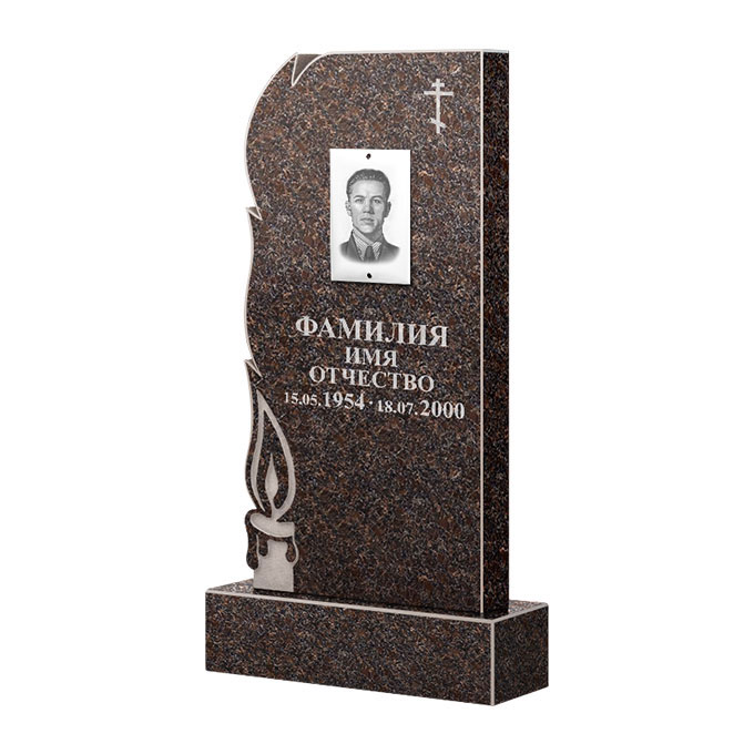 Памятники из цветного гранита в&nbsp;Кинели | Памятник из гранита Карел Brown ФГЦ-106