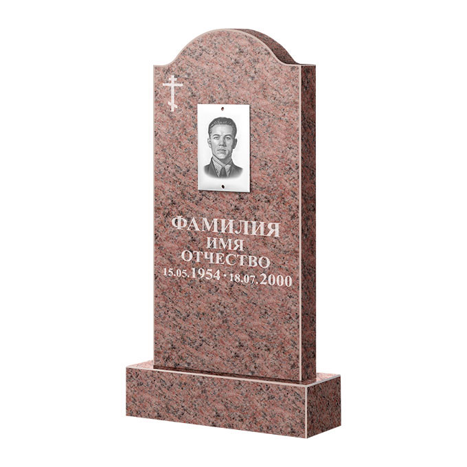 Памятники из цветного гранита в&nbsp;Кинели | Памятник из гранита Розалия Pink ФГЦ-012