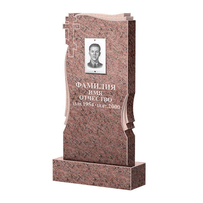 Гранитные памятники в&nbsp;Кинели | Памятник из гранита Розалия Pink ФГЦ-185