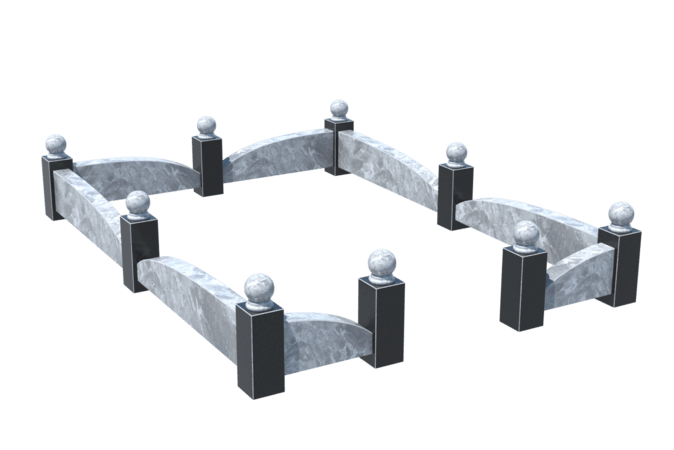 Цоколи на могилу в&nbsp;Кинели | Цоколь на могилу №0040