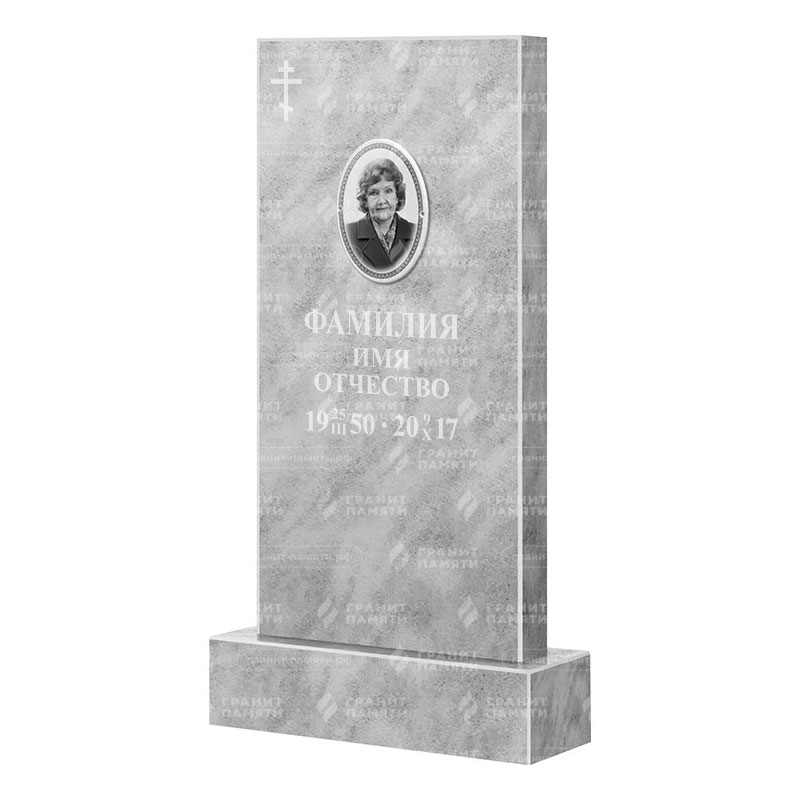 Памятники из мрамора в&nbsp;Кинели | Мраморный памятник, прямой