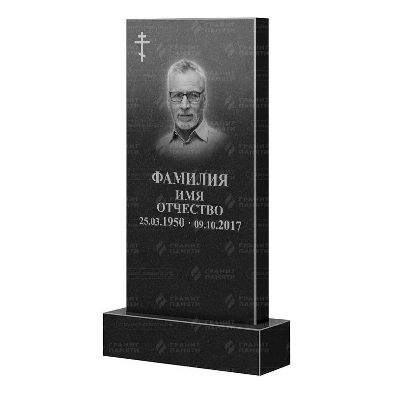 Памятники из гранита классические в&nbsp;Кинели | Гранитный памятник Прямой