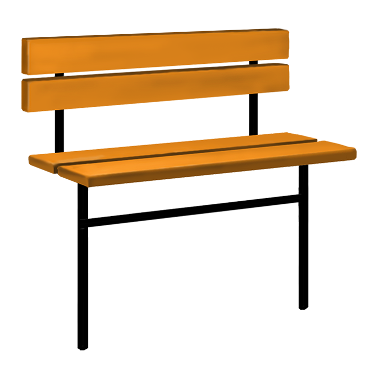 Металлические оградки, столы, скамейки в&nbsp;Кинели | Скамейка №3 со спинкой