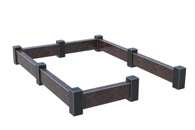 Цоколи на могилу в&nbsp;Кинели | Цоколь на могилу №0033