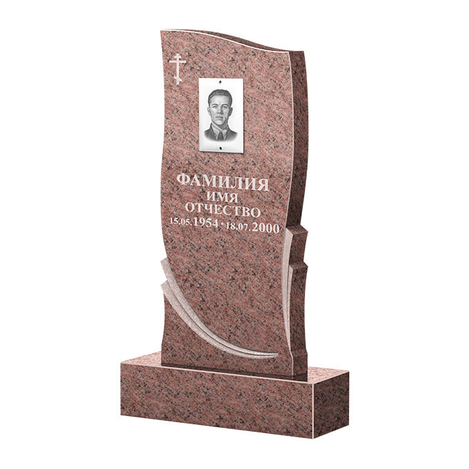 Гранитные памятники в&nbsp;Кинели | Памятник из гранита Розалия Pink ФГЦ-044