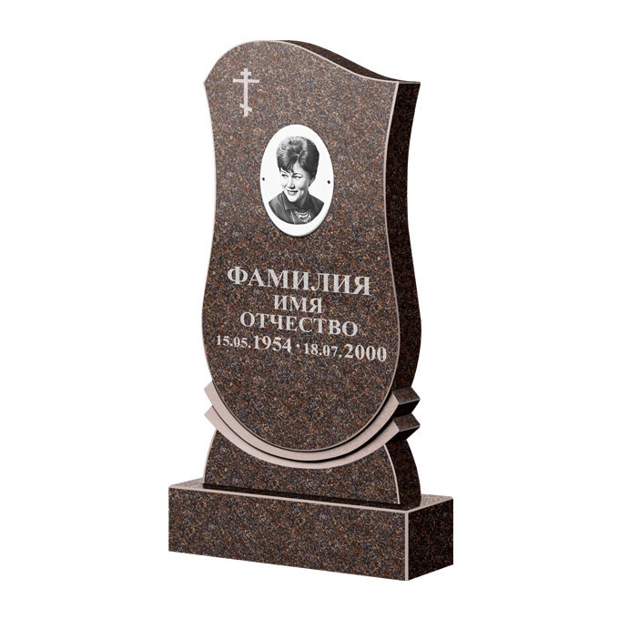 Гранитные памятники в&nbsp;Кинели | Памятник из гранита Карел Brown ФГЦ-056