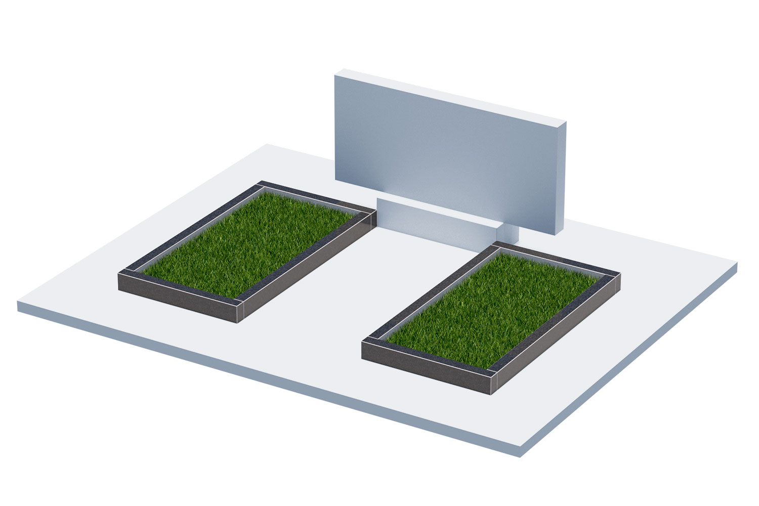 Цветники и надгробные плиты в&nbsp;Кинели | Цветник Автономный, 2 шт