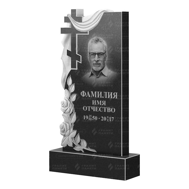 Памятники из гранита вертикальные в&nbsp;Кинели | Гранитный памятник ФГ-189