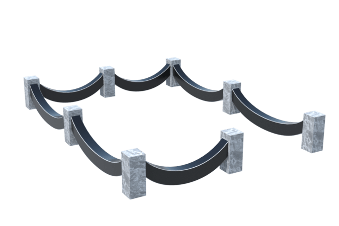 Цоколи на могилу в&nbsp;Кинели | Цоколь на могилу №0023