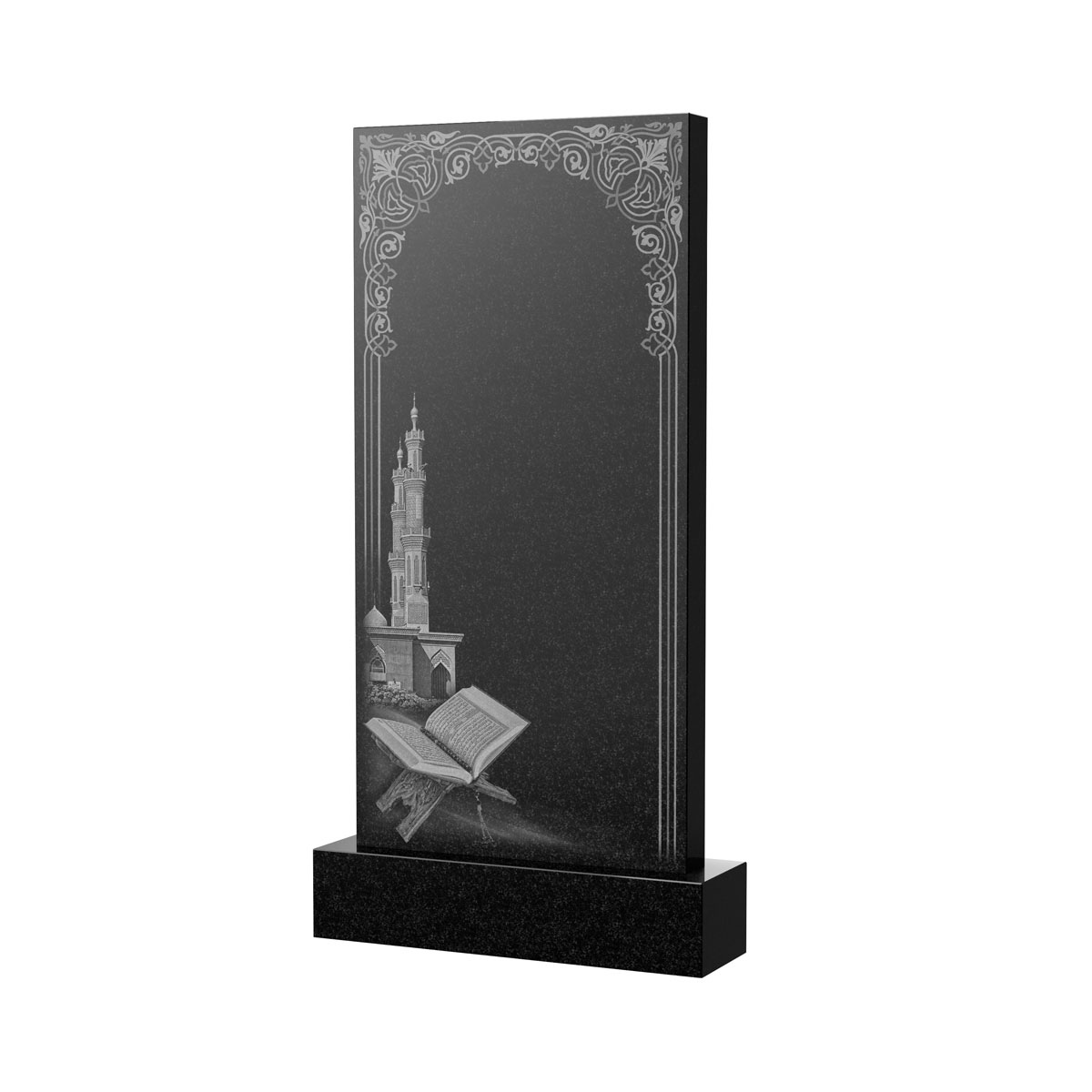 Художественное оформление памятника в&nbsp;Кинели | Художественное оформление на гранитную стелу, рисунок ВХО-039