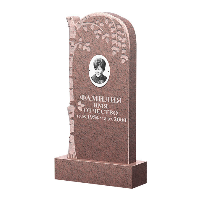 Гранитные памятники в&nbsp;Кинели | Памятник из гранита Розалия Pink ФГЦ-091