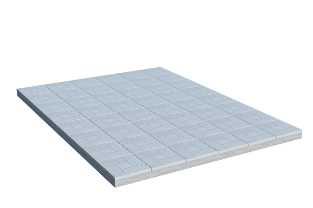 Площадки на могилу в&nbsp;Кинели | Площадка с тротуарной плиткой