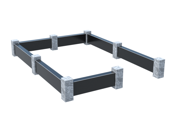 Цоколи на могилу в&nbsp;Кинели | Цоколь на могилу №0032