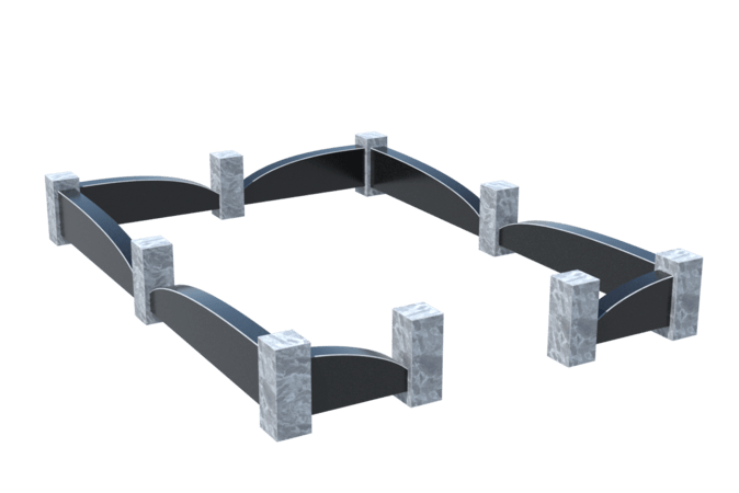 Цоколи на могилу в&nbsp;Кинели | Цоколь на могилу №0041