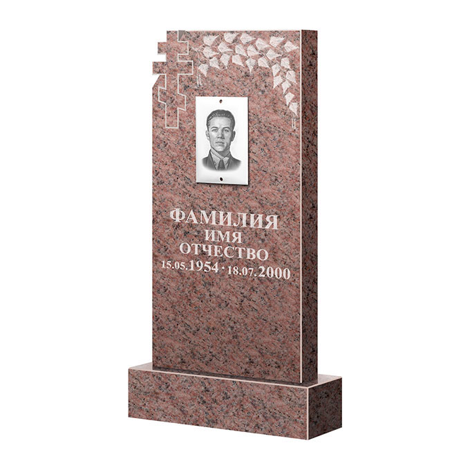 Гранитные памятники в&nbsp;Кинели | Памятник из гранита Розалия Pink ФГЦ-202