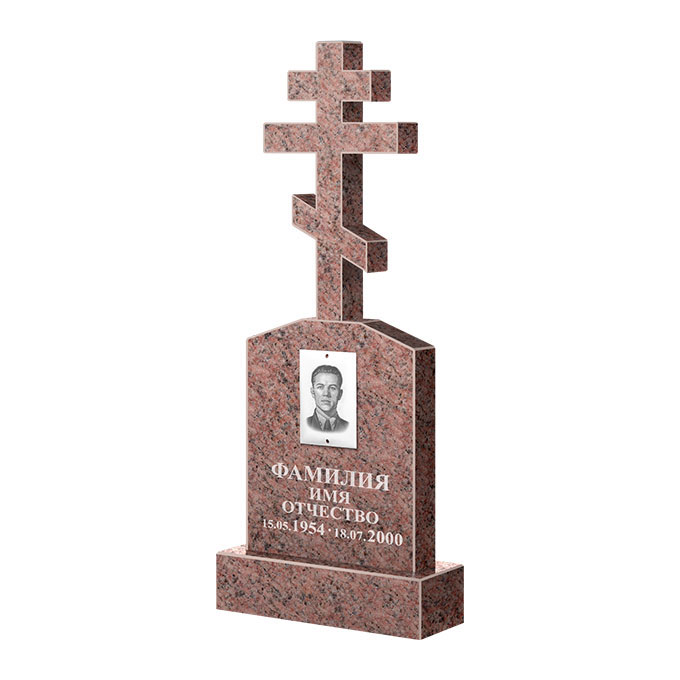 Гранитные памятники в&nbsp;Кинели | Памятник из гранита Розалия Pink ФГЦ-099