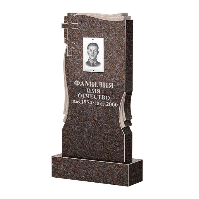 Гранитные памятники в&nbsp;Кинели | Памятник из гранита Карел Brown ФГЦ-185